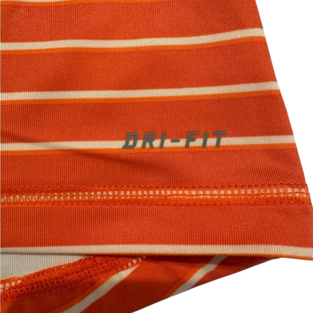 Nike Dri-FIT Size M Orange and White Striped Racerback‎ Tank - Picture 5 of 8